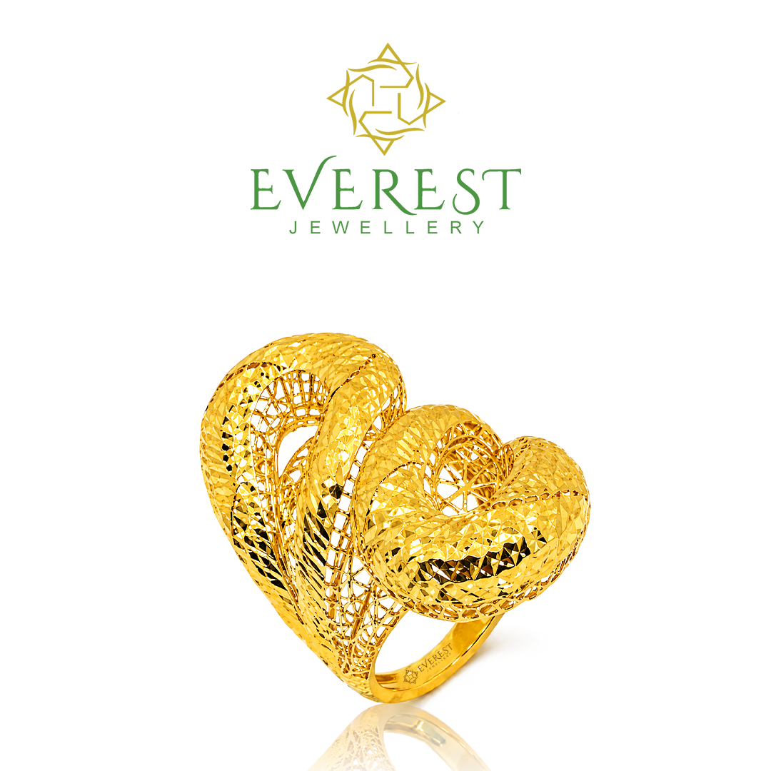 916  1C 3D Dubai Statement Ring