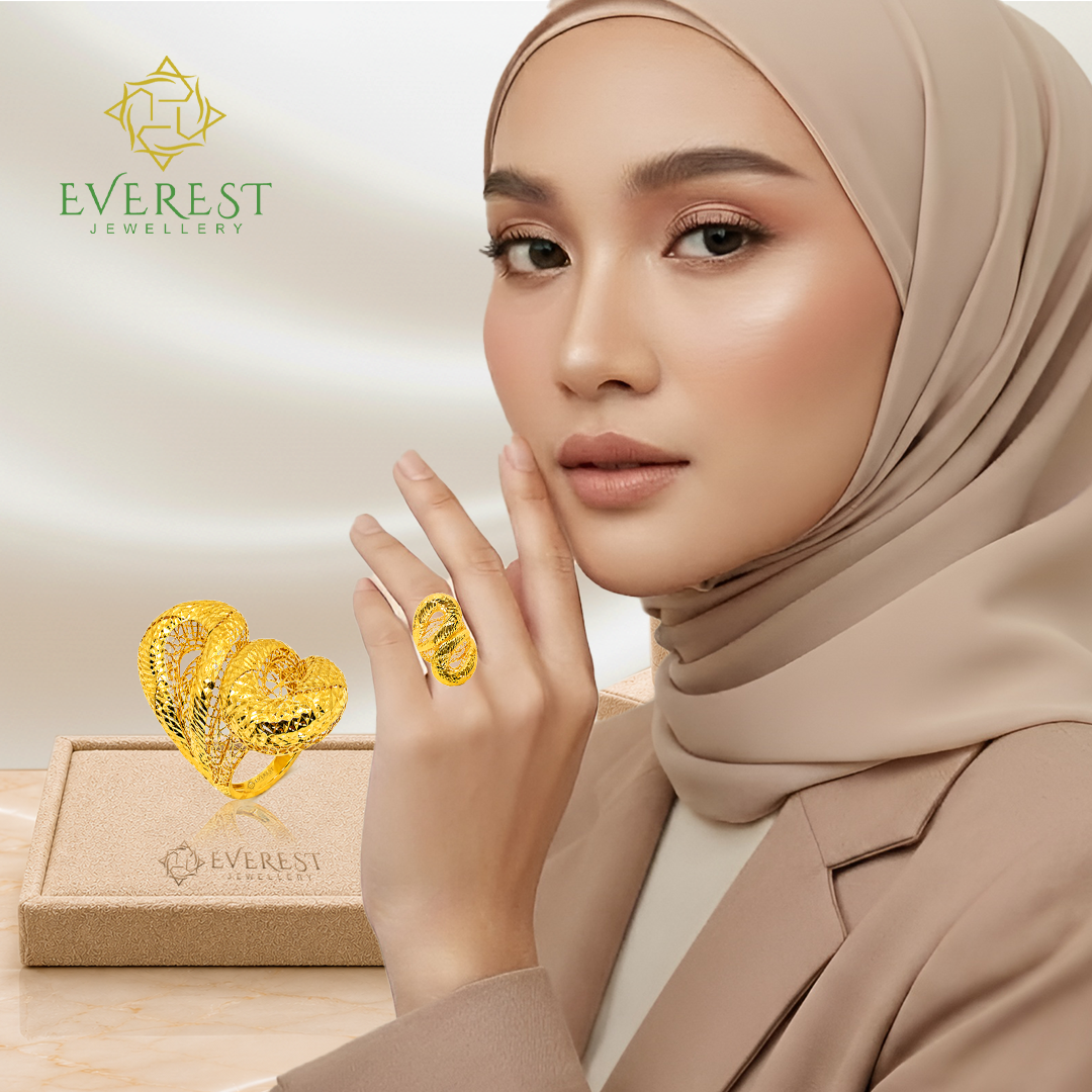 916  1C 3D Dubai Statement Ring