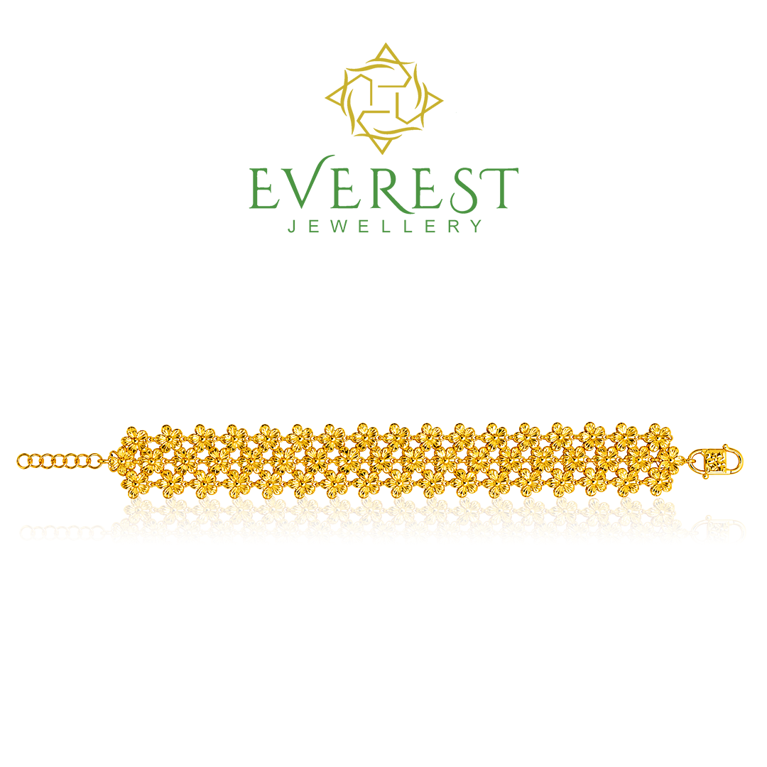 916 1C 3R 2 Side Flower Bracelet