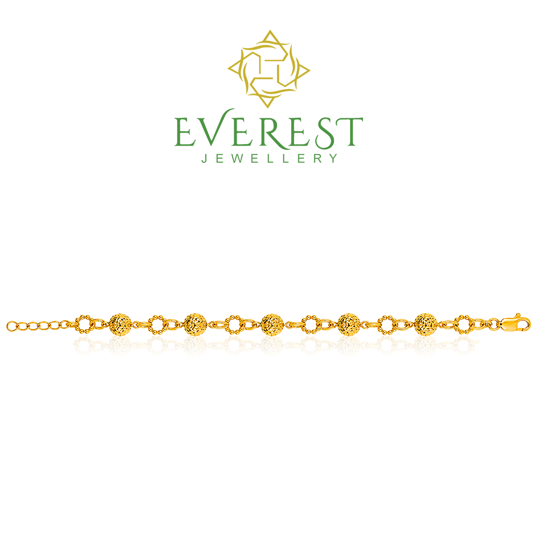 916 1C Ball & Circle Luo Zhu Bracelet